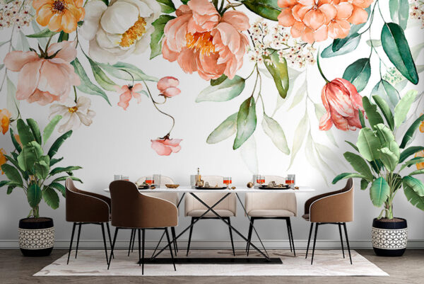 Blooming flowers in soft colors Blooming flowers in soft colors