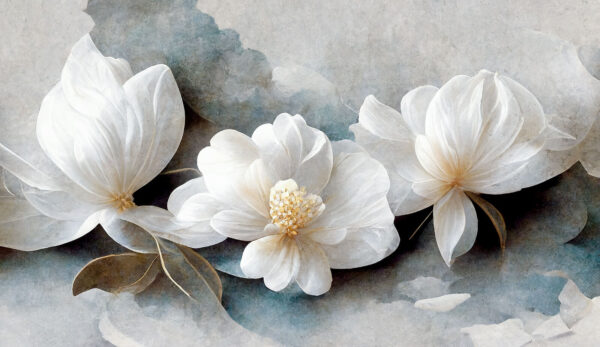 Groep witte bloemen Groep witte bloemen
