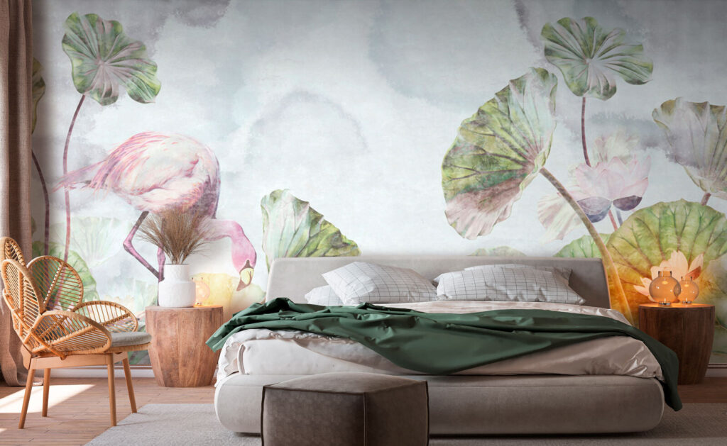 Flamingo en bladeren u94357pib1m 1024x629 - Flamingo en bladeren - tegory