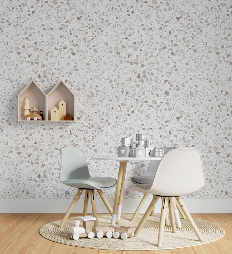 White and gray speckled surface White and gray speckled surface