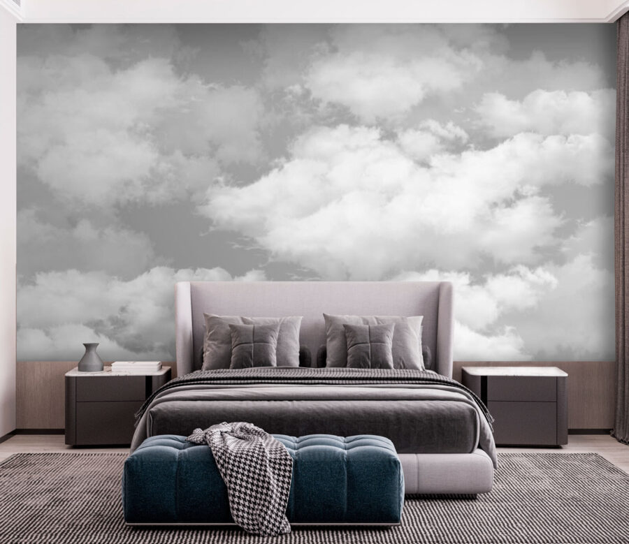 Groep wolken in de lucht