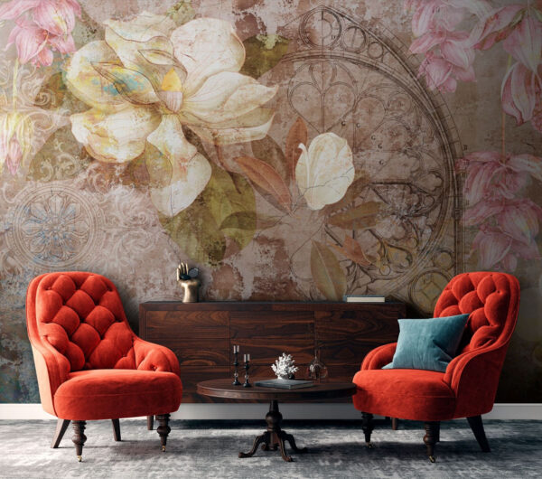 Florale elegantie ontmoet vintage kunstzinnigheid Florale elegantie ontmoet vintage kunstzinnigheid