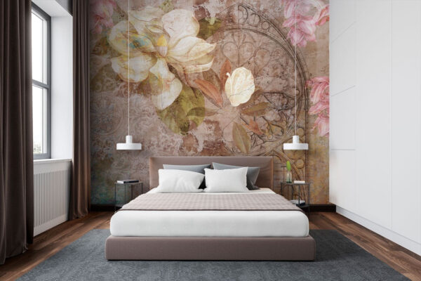 Florale elegantie ontmoet vintage kunstzinnigheid Florale elegantie ontmoet vintage kunstzinnigheid