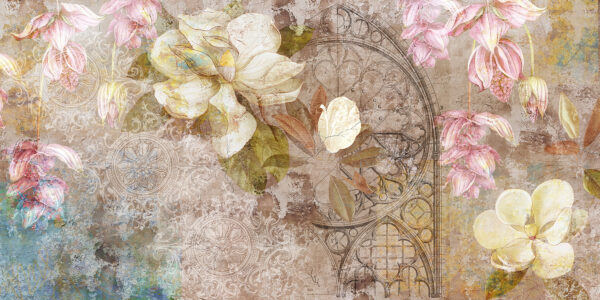 Florale elegantie ontmoet vintage kunstzinnigheid Florale elegantie ontmoet vintage kunstzinnigheid