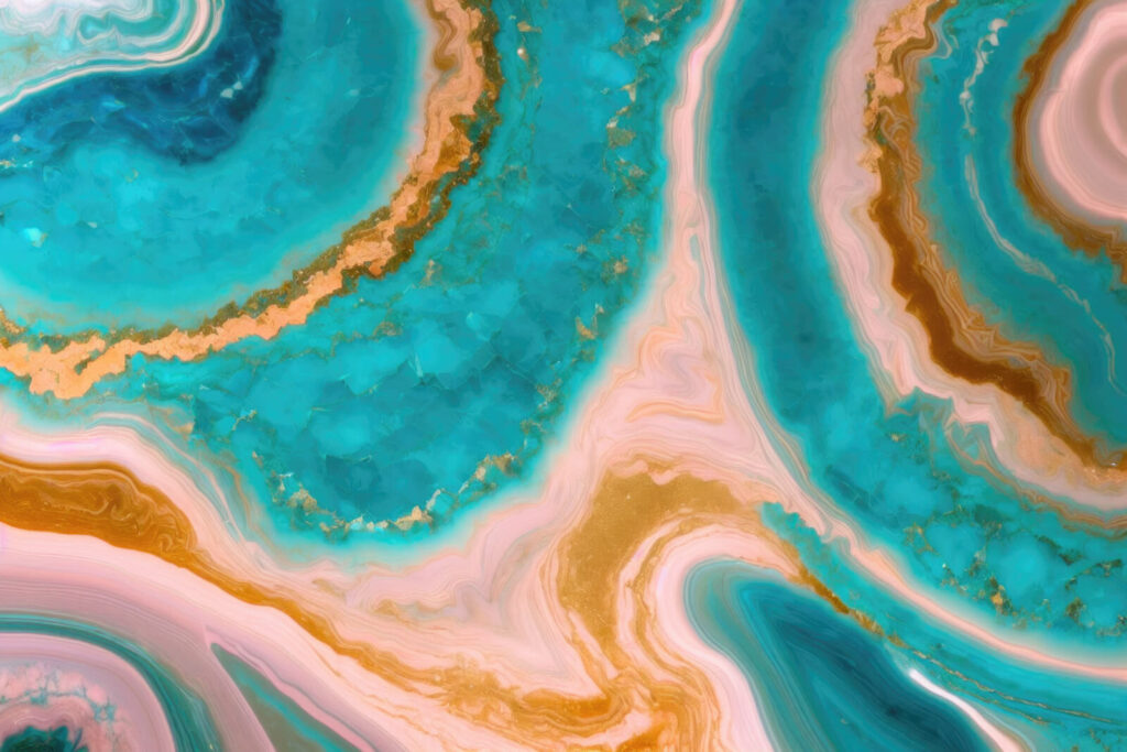 Blauw en oranje gemarmerd oppervlak Blauw en oranje gemarmerd oppervlak