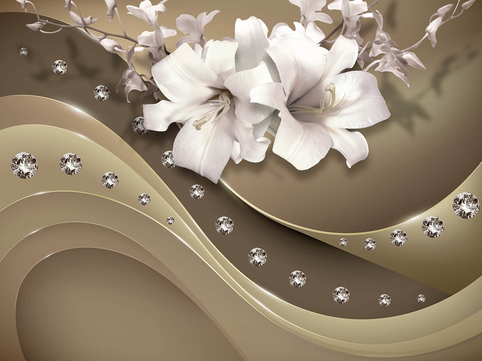 Elegante bloemen met sprankelende accenten u94081p - Elegante bloemen met sprankelende accenten - tegory