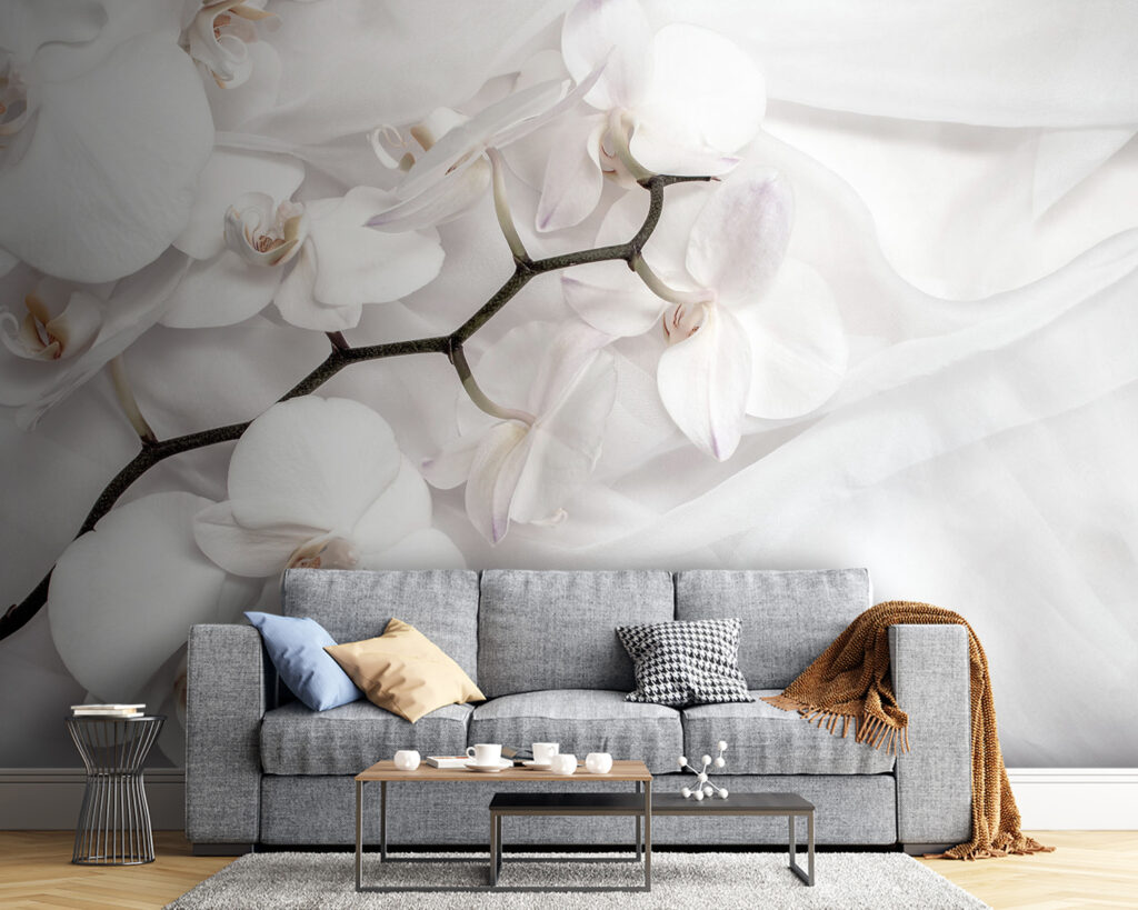 Witte orchideeën op een witte stof u94056pig54 1024x819 - Witte orchideeën op een witte stof - tegory