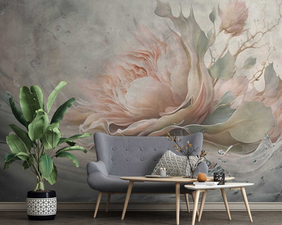 Schilderij van een bloem