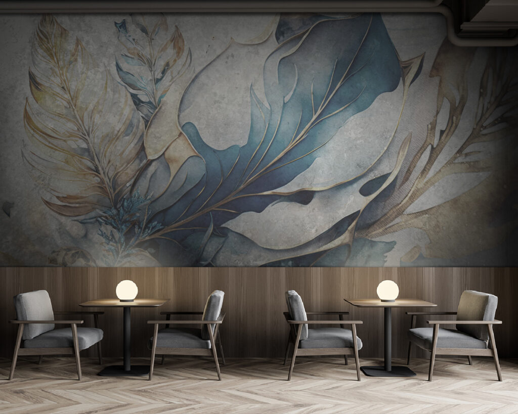 Elegant leaves in soft hues Elegant leaves in soft hues