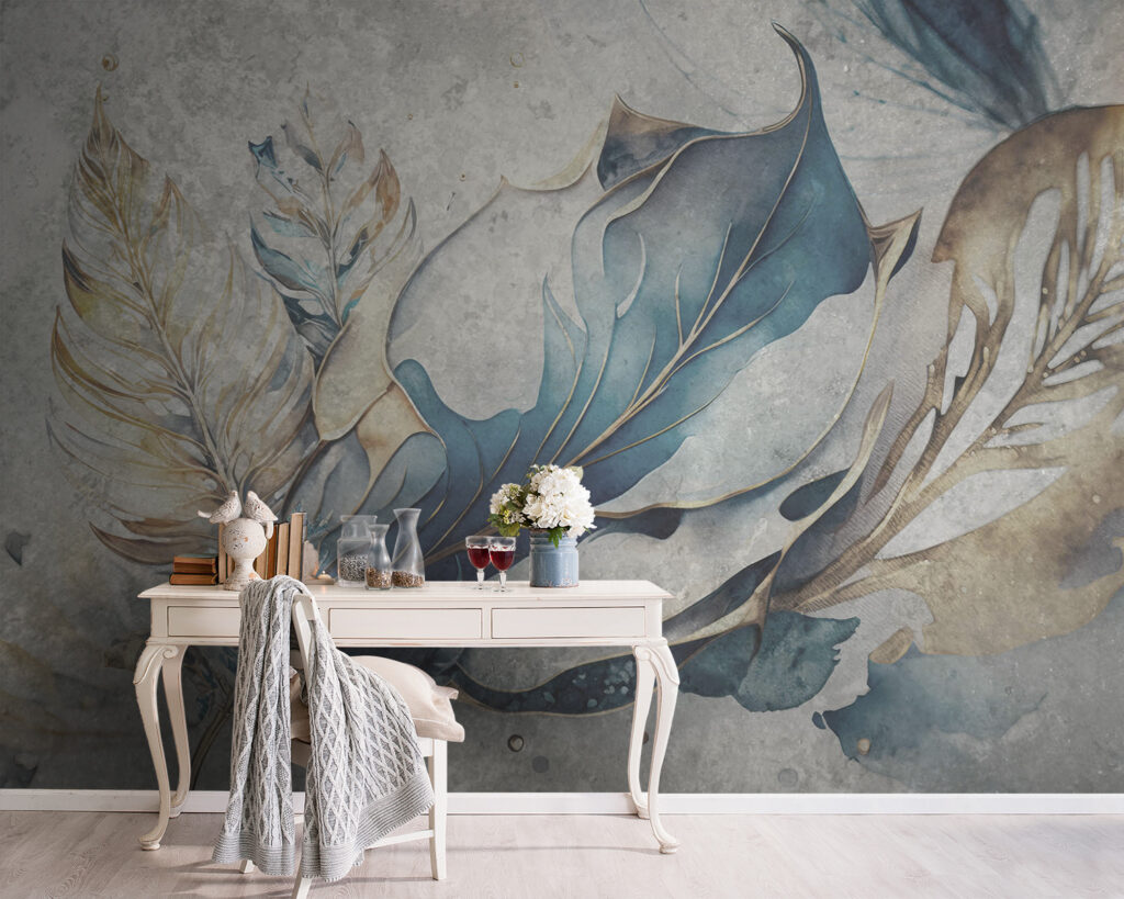 Elegant leaves in soft hues Elegant leaves in soft hues