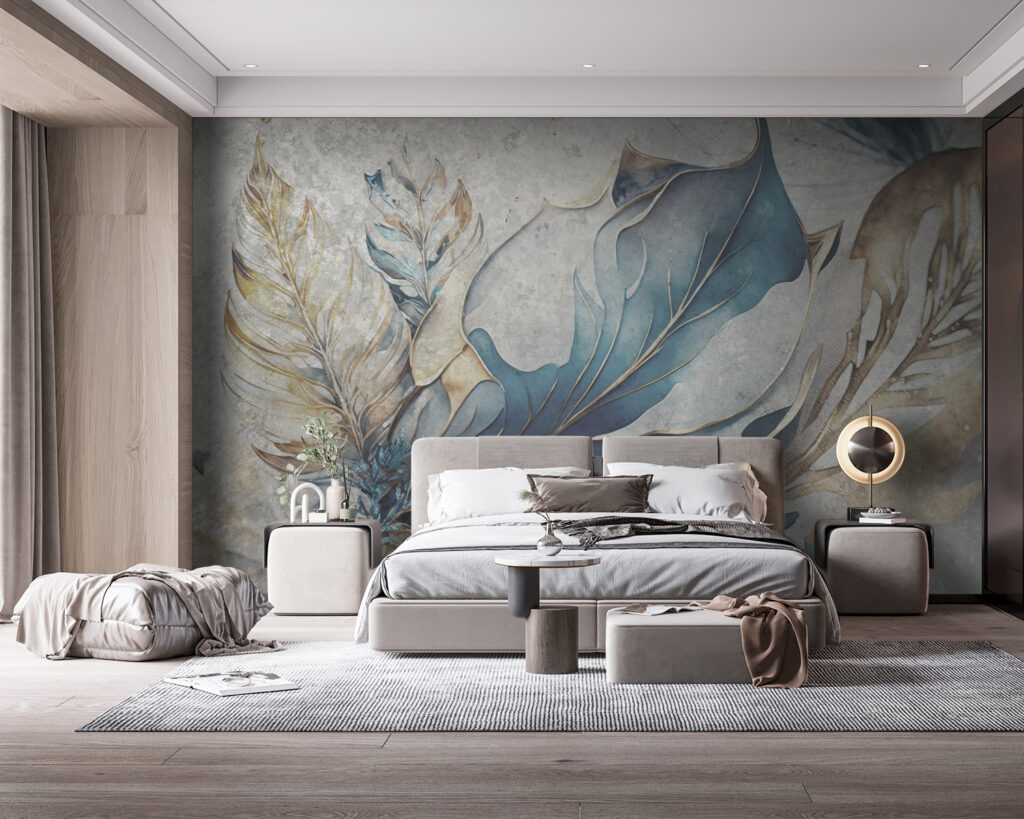 Elegant leaves in soft hues Elegant leaves in soft hues