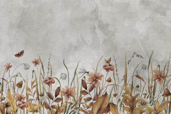Schilderen van bloemen en gras Schilderen van bloemen en gras