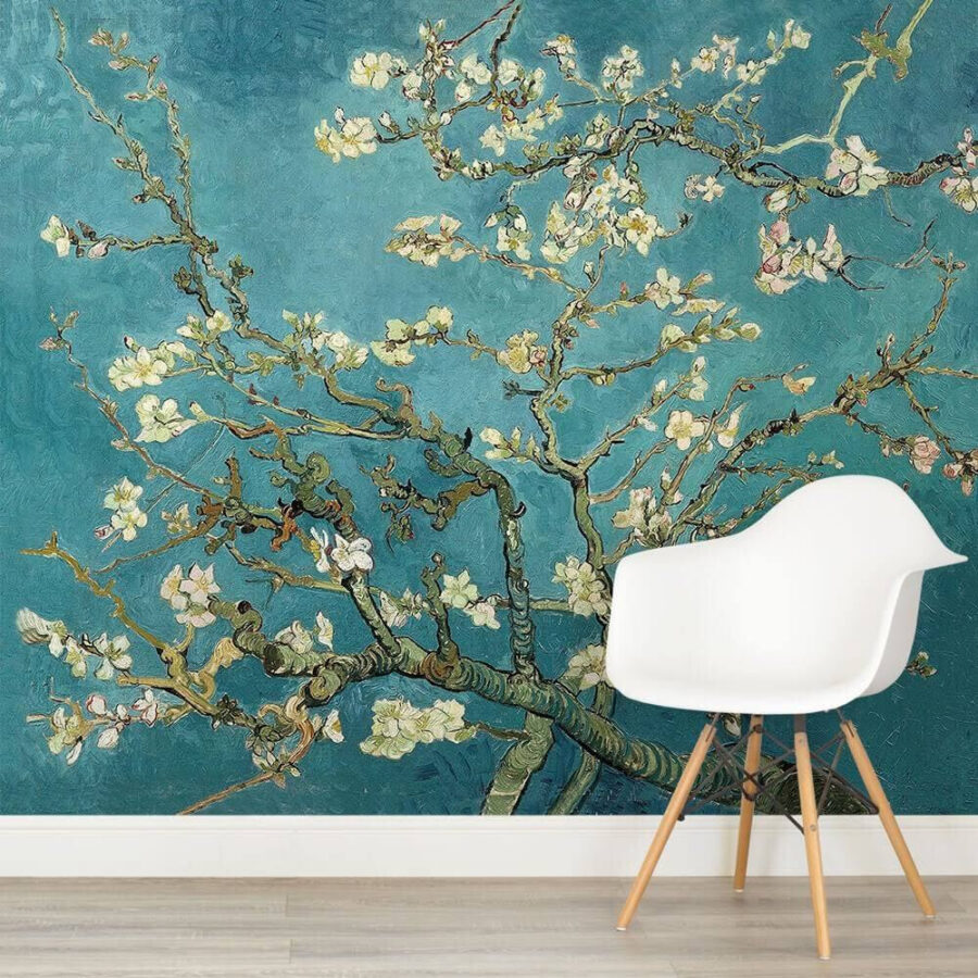 Boom met witte bloemen