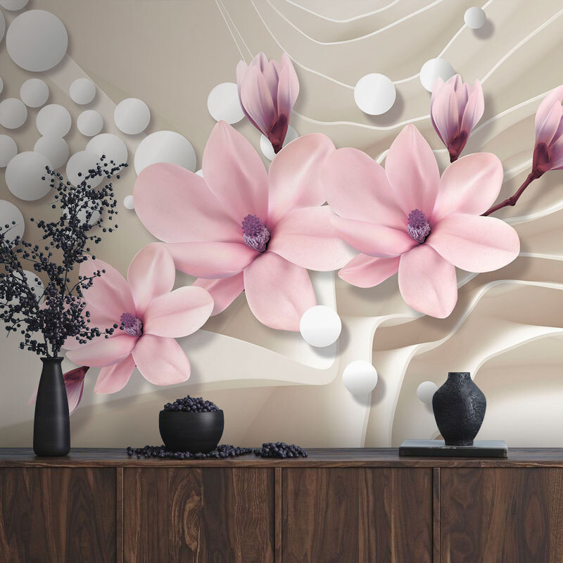Delicate bloemen op een zachte achtergrond