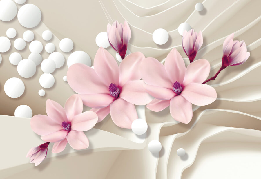 Delicate bloemen op een zachte achtergrond