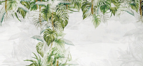 Schilderij van een tropische plant Schilderij van een tropische plant