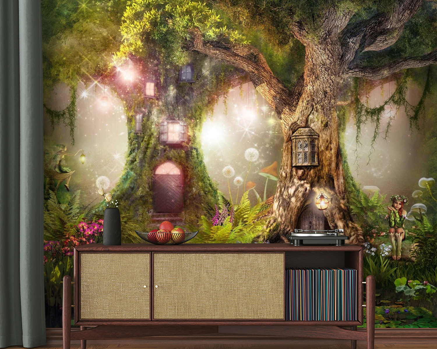 u84360pig20m - Een feeënhuisje in een boom - tegory