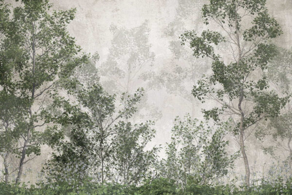 Groep bomen met groene bladeren Groep bomen met groene bladeren