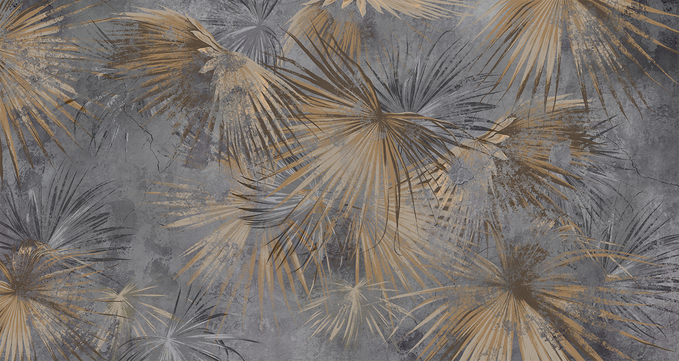Wallpaper with palm leaves Wallpaper with palm leaves