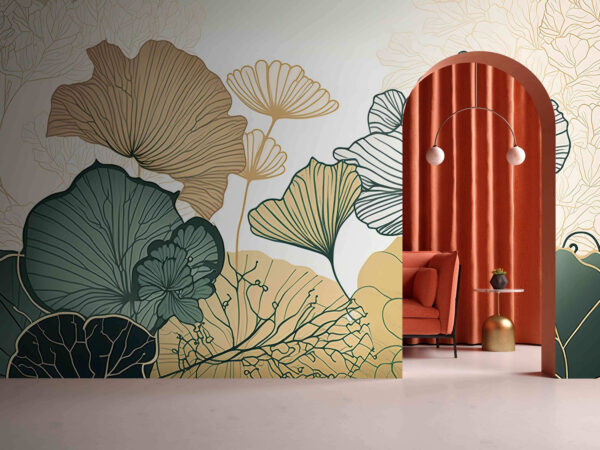 Botanische elegantie in zachte kleuren. Botanische elegantie in zachte kleuren.