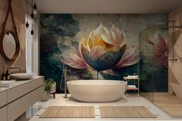 Schilderij van een bloem Schilderij van een bloem
