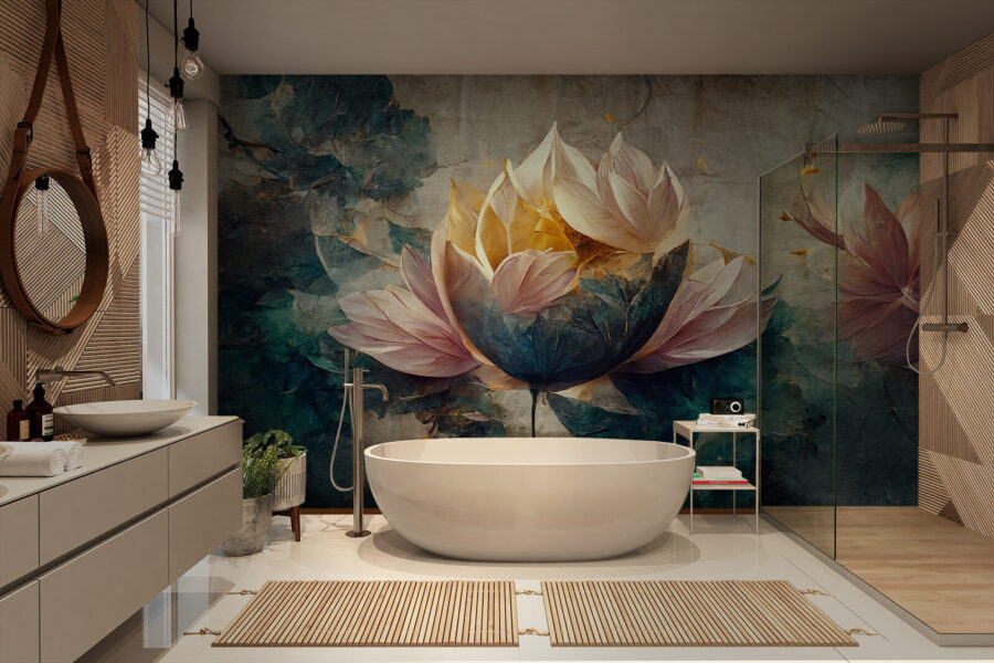 Schilderij van een bloem Schilderij van een bloem