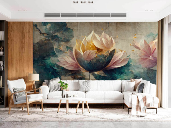 Schilderij van een bloem Schilderij van een bloem