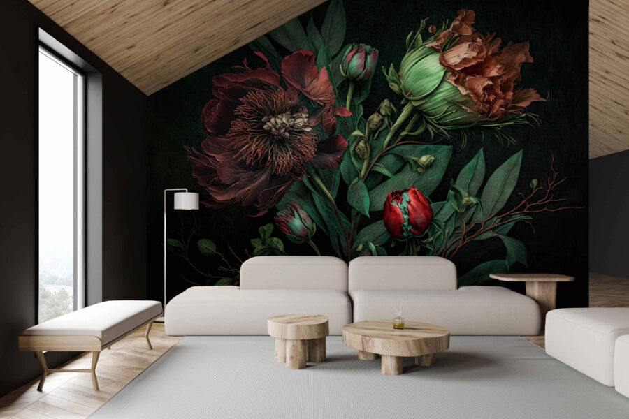 Elegante bloemen met rijke texturen. Elegante bloemen met rijke texturen.