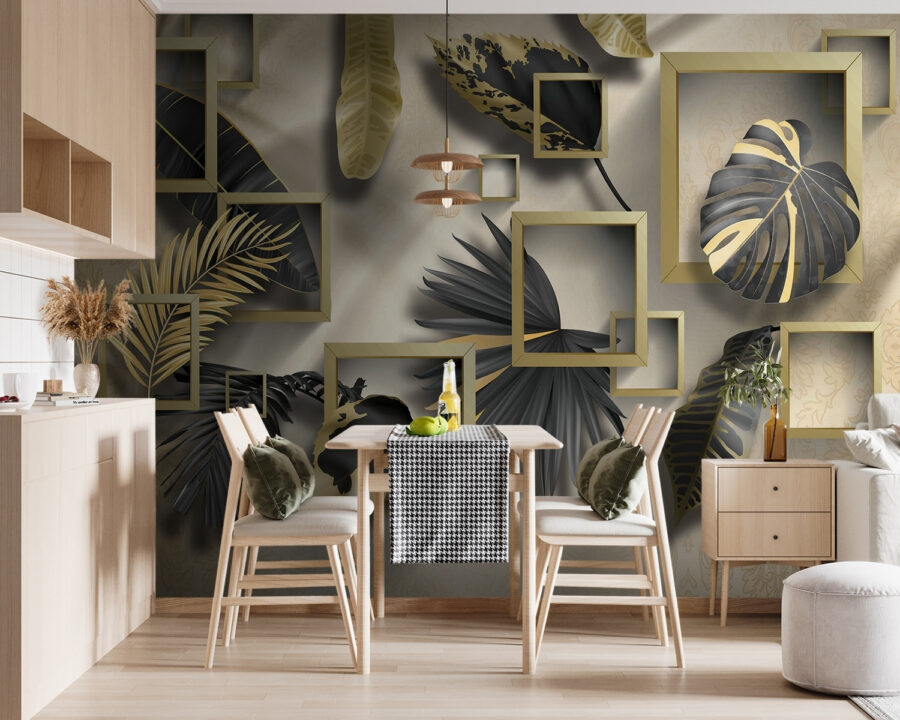 Luxueus gebladerte in elegante frames