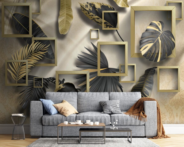 Luxueus gebladerte in elegante frames Luxueus gebladerte in elegante frames