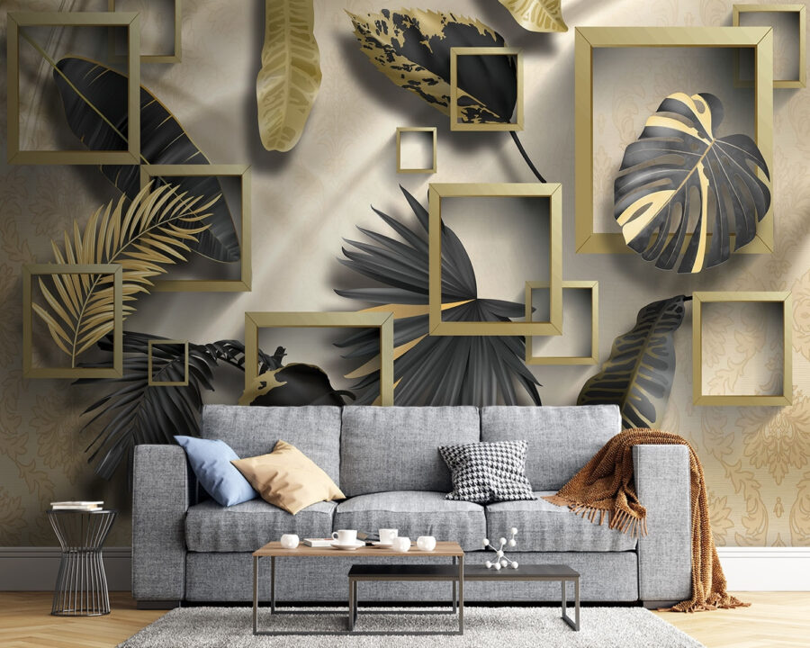 Luxueus gebladerte in elegante frames