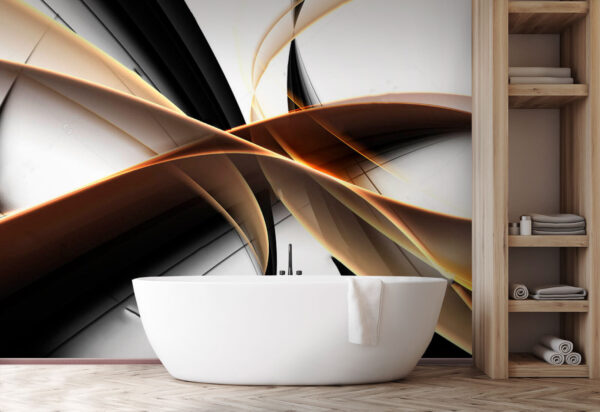 Zwart-witte swirls Zwart-witte swirls