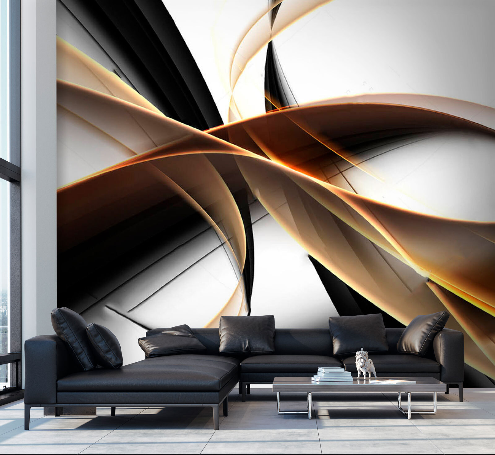 Black and white swirls Black and white swirls