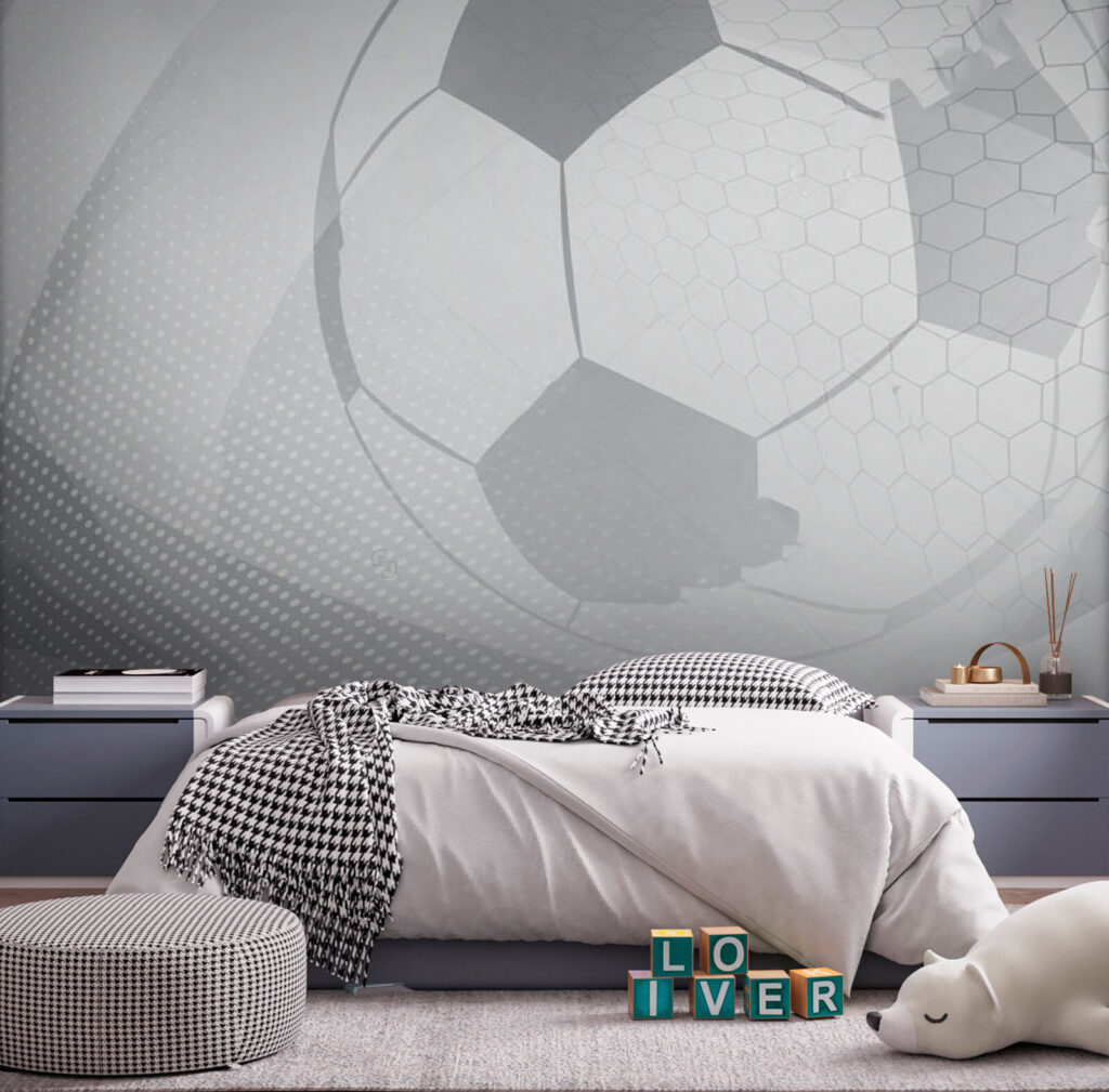 White football ball with a white background