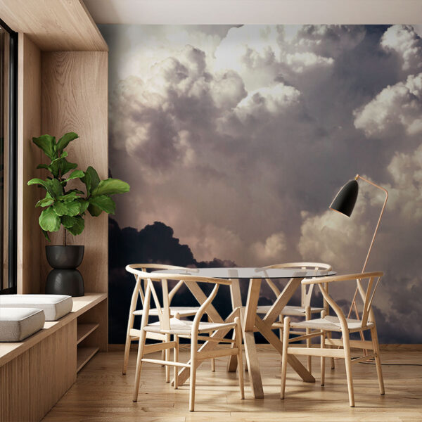 Bewolkte lucht met veel wolken Bewolkte lucht met veel wolken