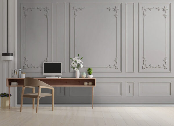 Witte muur met lijstwerk u72615piw2 600x433 - Witte muur met lijstwerk - tegory