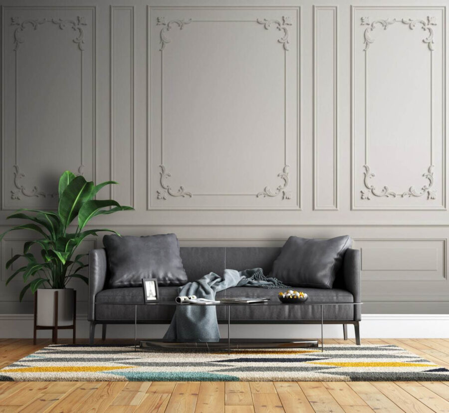 Witte muur met lijstwerk u72615pig1m 900x828 - Witte muur met lijstwerk - tegory