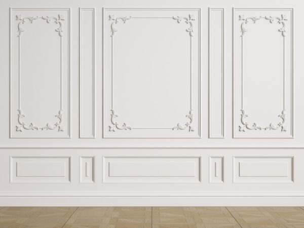 Witte muur met lijstwerk u72615p 600x450 - Witte muur met lijstwerk - tegory