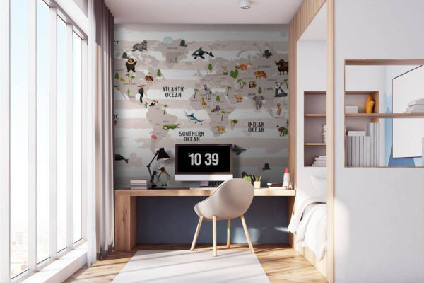 Wereldkaart met dieren u72580pir2 600x400 - Wereldkaart met dieren - tegory