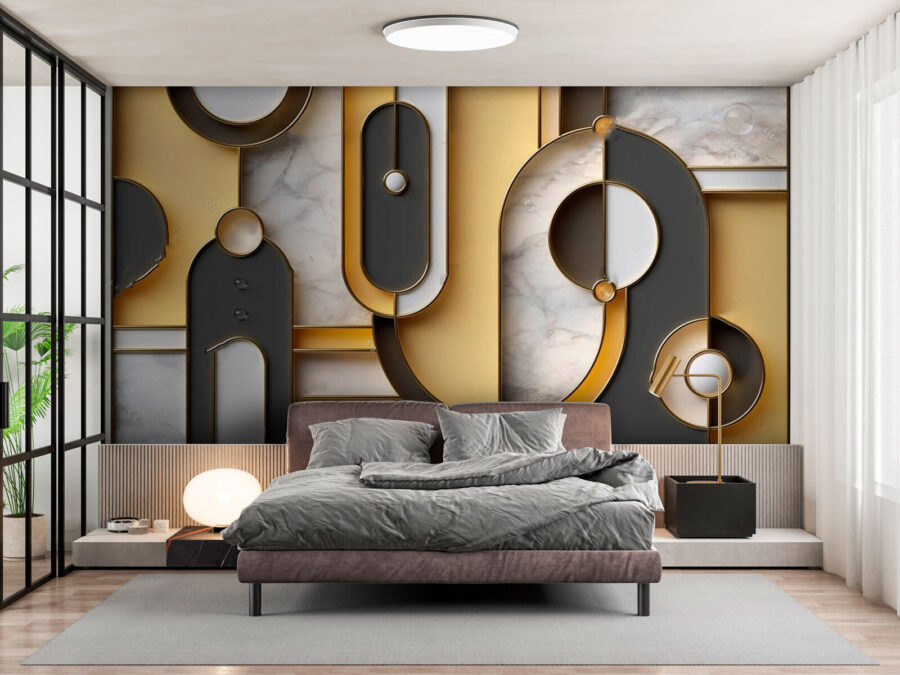 Kunststuk met verschillende vormen en kleuren Kunststuk met verschillende vormen en kleuren