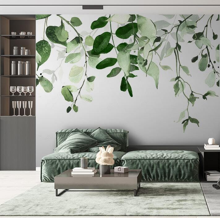 Elegant achtergrondontwerp met groene bladeren. Elegant achtergrondontwerp met groene bladeren.