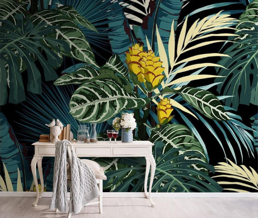Patroon van tropische planten