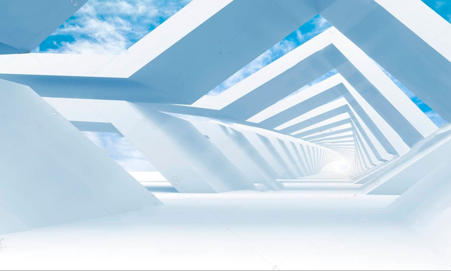 Witte structuur met blauwe lucht en wolken u72291p - Witte structuur met blauwe lucht en wolken - tegory