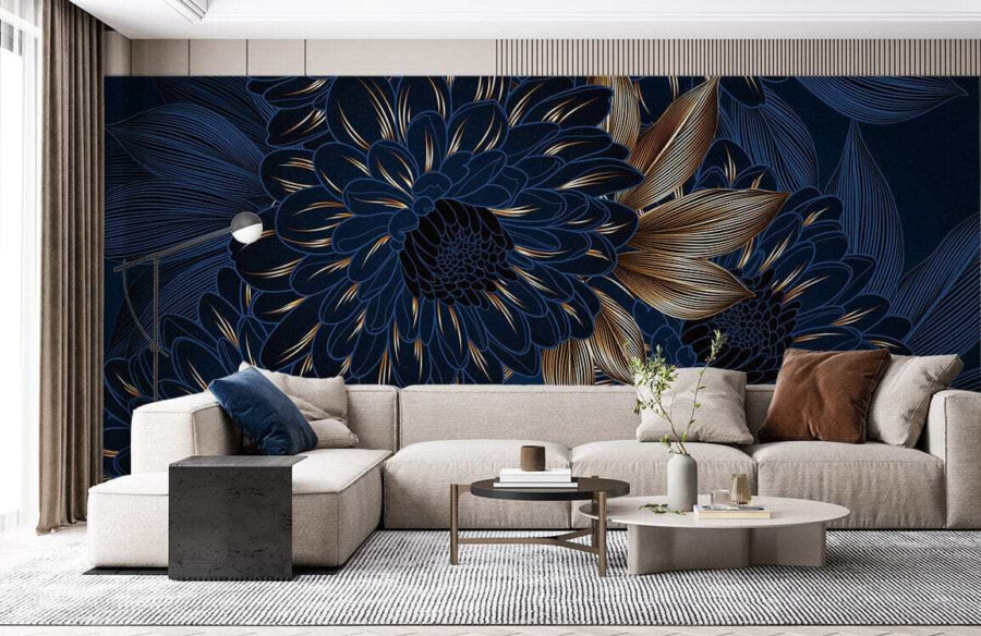 Elegant bloemenontwerp op donkere achtergrond