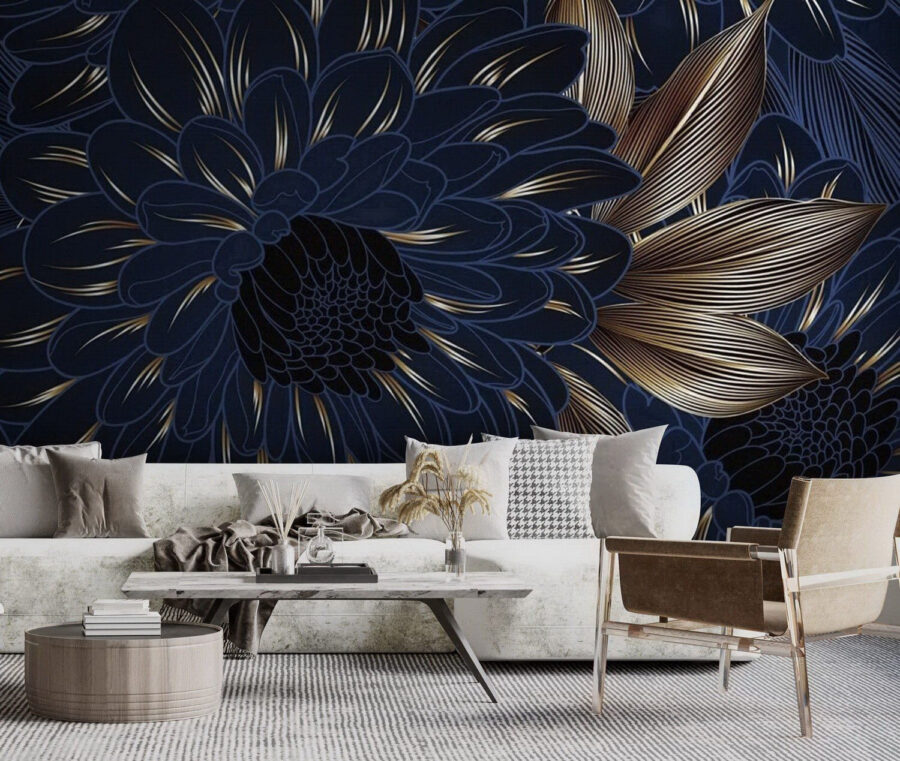Elegant bloemenontwerp op donkere achtergrond