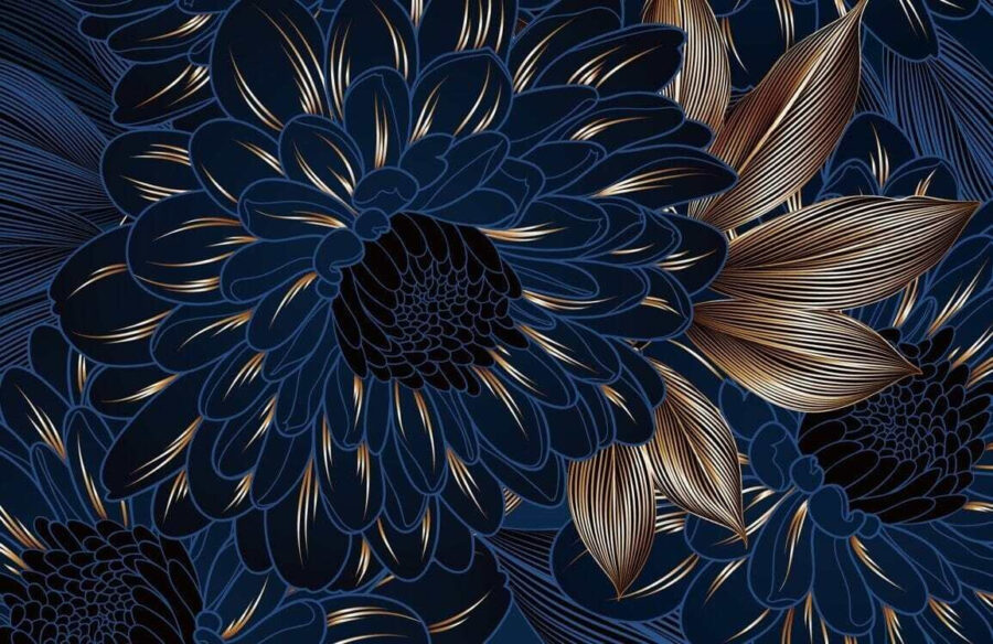 Elegant bloemenontwerp op donkere achtergrond