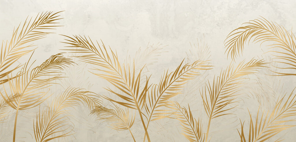 Elegante palmbladeren op neutrale achtergrond Elegante palmbladeren op neutrale achtergrond