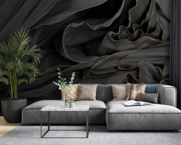 Gestructureerde stof met elegante rondingen Gestructureerde stof met elegante rondingen