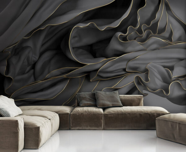 Gestructureerde stof met elegante rondingen Gestructureerde stof met elegante rondingen