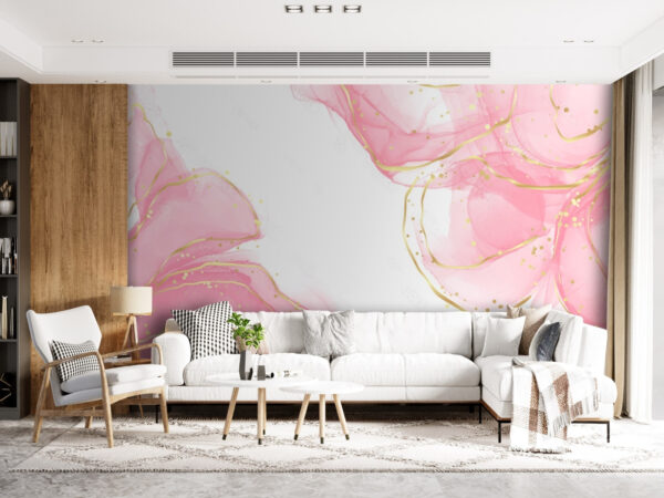 Roze swirls met gespikkelde accenten. Roze swirls met gespikkelde accenten.